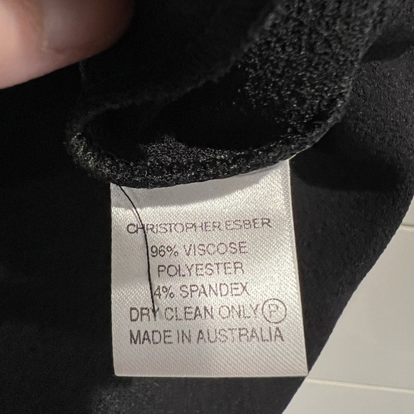 NWT Christopher Esber black halter tan dress - Picture 7 of 10